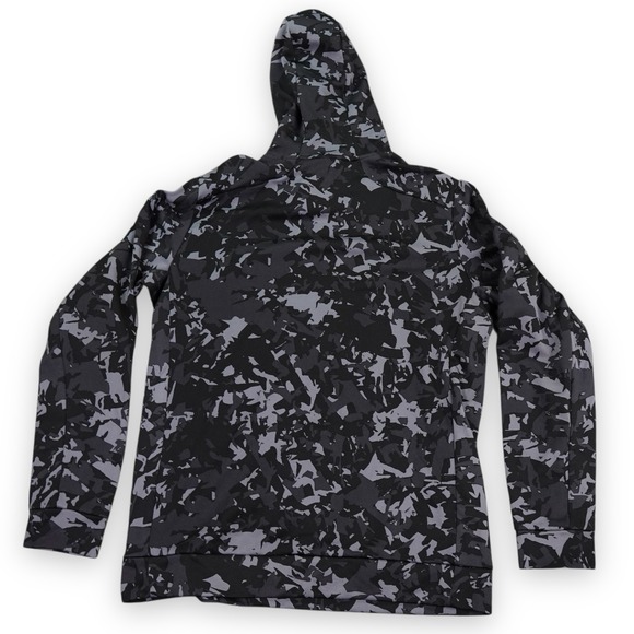 Nike Therma-FIT Hoodie Mens Large Black Gray Camo Pullover Hooded Sweatshirt - Picture 2 of 13